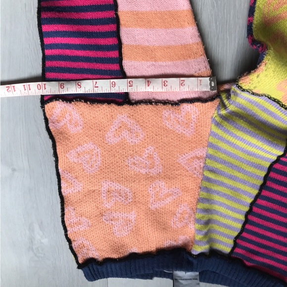 THE RAGGED PRIEST WOMENS PANTS KNIT PATCHWORK WORK SMALL - Picture 5 of 14